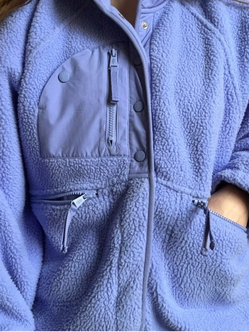 Free People Movement Hit The Slopes Fleece | Blueberry Size M